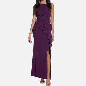 Eliza J Ruffle Front Gown 10